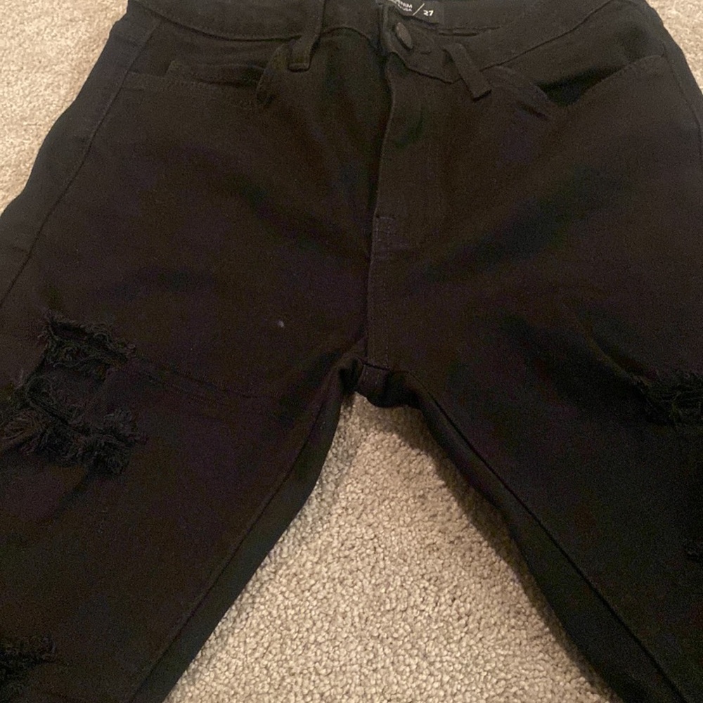 Just black size 27 BLack ripped jeans - Picture 8 of 8